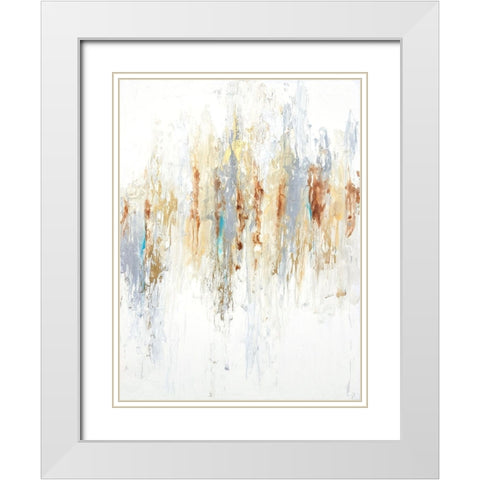 Neutros II White Modern Wood Framed Art Print with Double Matting by Herrera, Leticia
