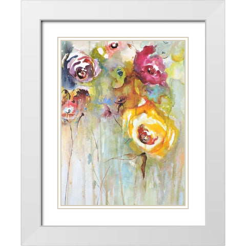 Preferidas II White Modern Wood Framed Art Print with Double Matting by Herrera, Leticia