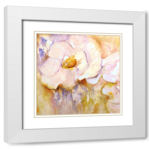 Dulzural I White Modern Wood Framed Art Print with Double Matting by Herrera, Leticia