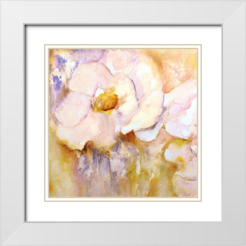 Dulzural I White Modern Wood Framed Art Print with Double Matting by Herrera, Leticia