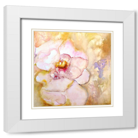 Dulzural II White Modern Wood Framed Art Print with Double Matting by Herrera, Leticia