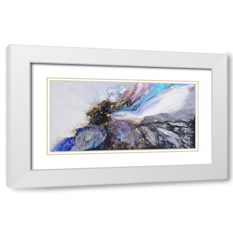 Luis White Modern Wood Framed Art Print with Double Matting by Herrara, Leticia