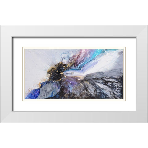 Luis White Modern Wood Framed Art Print with Double Matting by Herrara, Leticia