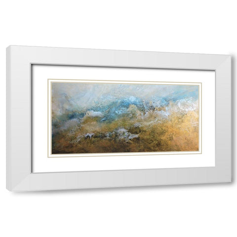Metalicos y Texturas I White Modern Wood Framed Art Print with Double Matting by Herrera, Leticia