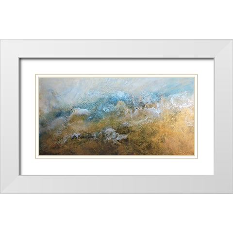 Metalicos y Texturas I White Modern Wood Framed Art Print with Double Matting by Herrera, Leticia