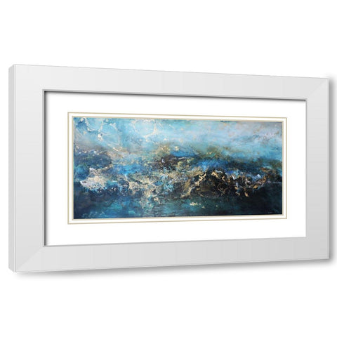 Metalicos y Texturas III White Modern Wood Framed Art Print with Double Matting by Herrera, Leticia
