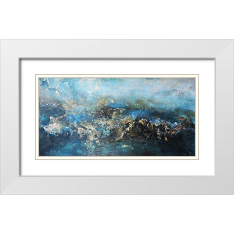 Metalicos y Texturas III White Modern Wood Framed Art Print with Double Matting by Herrera, Leticia