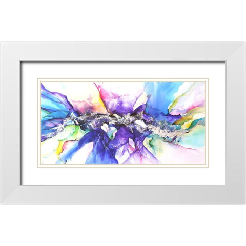 Moncada White Modern Wood Framed Art Print with Double Matting by Herrera, Leticia
