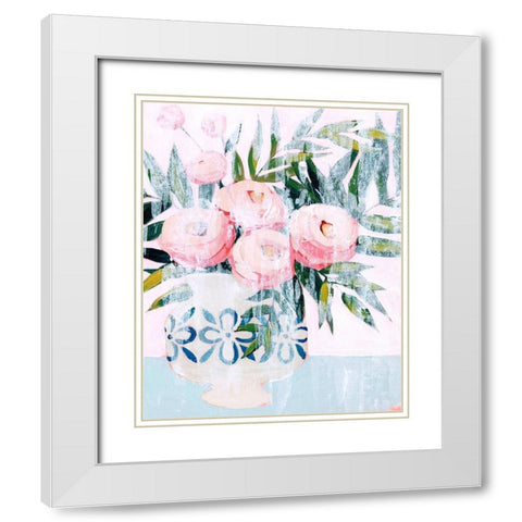 Bleached Bouquet I White Modern Wood Framed Art Print with Double Matting by Popp, Grace