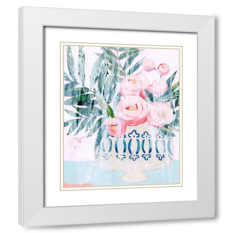 Bleached Bouquet II White Modern Wood Framed Art Print with Double Matting by Popp, Grace