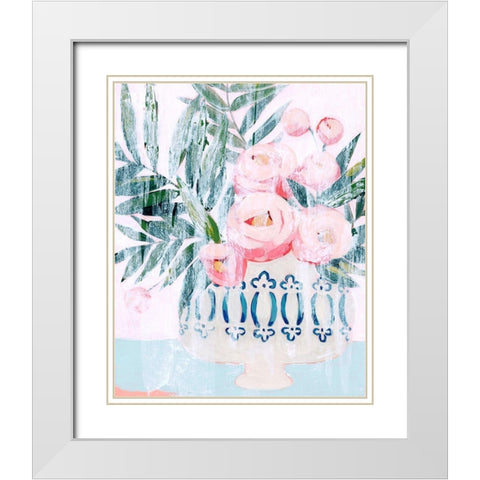 Bleached Bouquet II White Modern Wood Framed Art Print with Double Matting by Popp, Grace