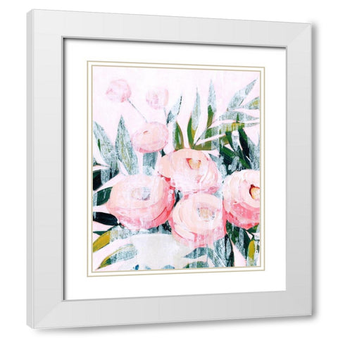 Bleached Bouquet IV White Modern Wood Framed Art Print with Double Matting by Popp, Grace
