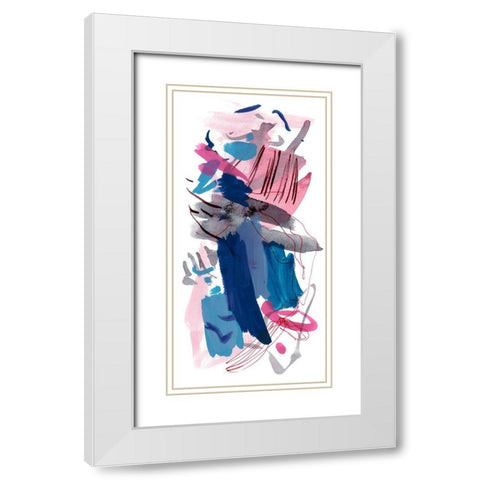 Wild as the Wind I White Modern Wood Framed Art Print with Double Matting by Wang, Melissa