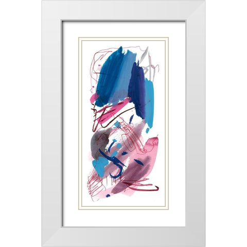 Wild as the Wind II White Modern Wood Framed Art Print with Double Matting by Wang, Melissa