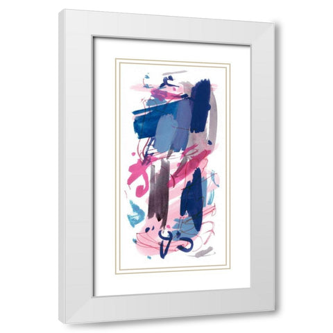 Wild as the Wind IV White Modern Wood Framed Art Print with Double Matting by Wang, Melissa