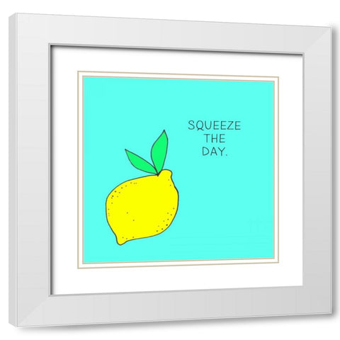 Lets Get Punny II White Modern Wood Framed Art Print with Double Matting by Sizemore, Natalie