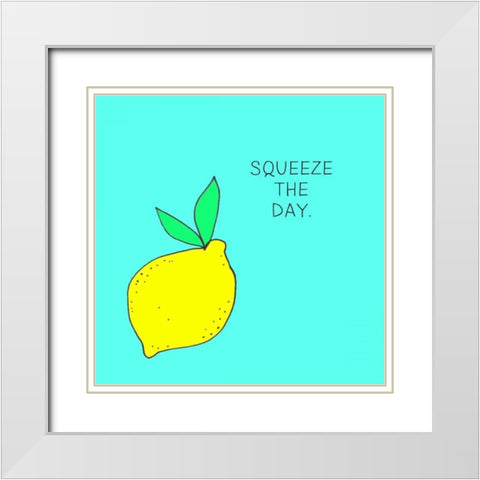 Lets Get Punny II White Modern Wood Framed Art Print with Double Matting by Sizemore, Natalie