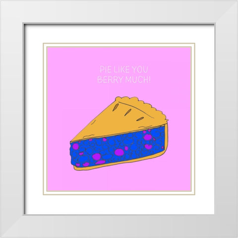 Lets Get Punny III White Modern Wood Framed Art Print with Double Matting by Sizemore, Natalie