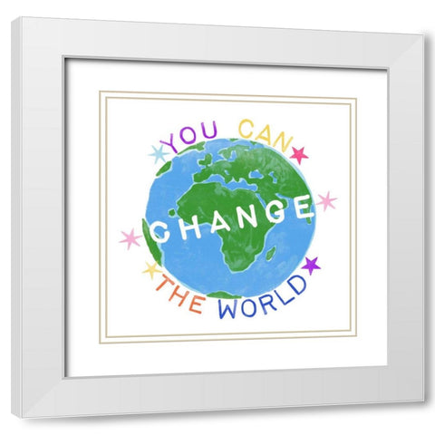 Shine Bright Graduate IV White Modern Wood Framed Art Print with Double Matting by Vess, June Erica