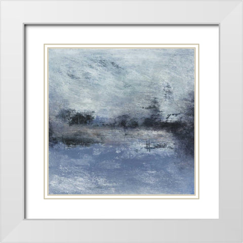 Obscure I White Modern Wood Framed Art Print with Double Matting by Gordon, Sharon