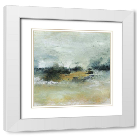 Obscure II White Modern Wood Framed Art Print with Double Matting by Gordon, Sharon