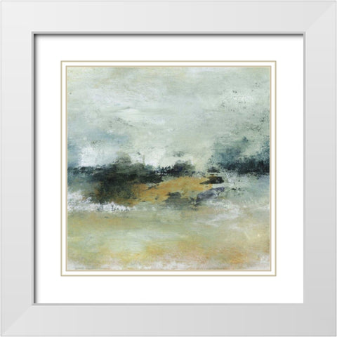 Obscure II White Modern Wood Framed Art Print with Double Matting by Gordon, Sharon