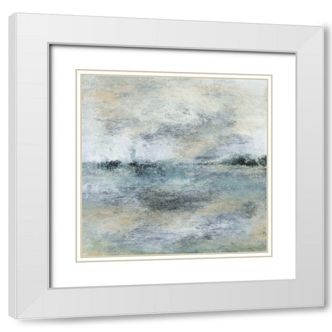 Obscure III White Modern Wood Framed Art Print with Double Matting by Gordon, Sharon
