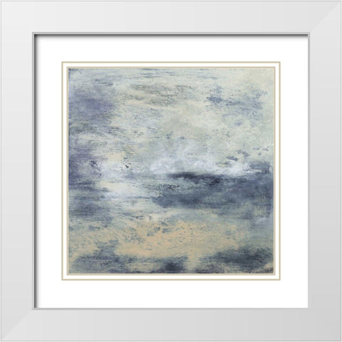 Obscure IV White Modern Wood Framed Art Print with Double Matting by Gordon, Sharon