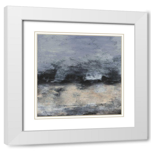 Cadence I White Modern Wood Framed Art Print with Double Matting by Gordon, Sharon