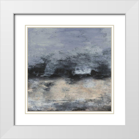 Cadence I White Modern Wood Framed Art Print with Double Matting by Gordon, Sharon