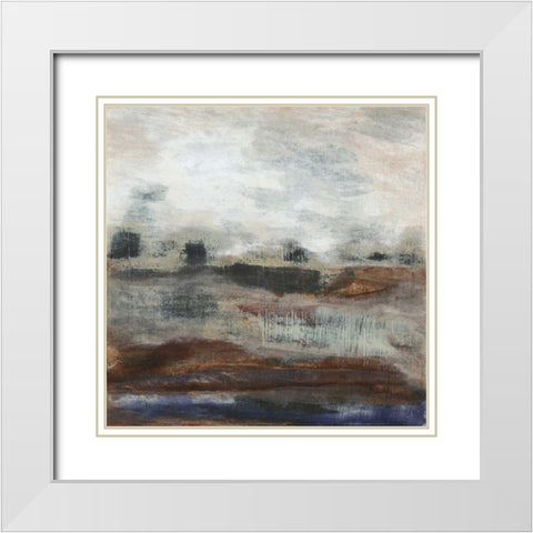Cadence II White Modern Wood Framed Art Print with Double Matting by Gordon, Sharon