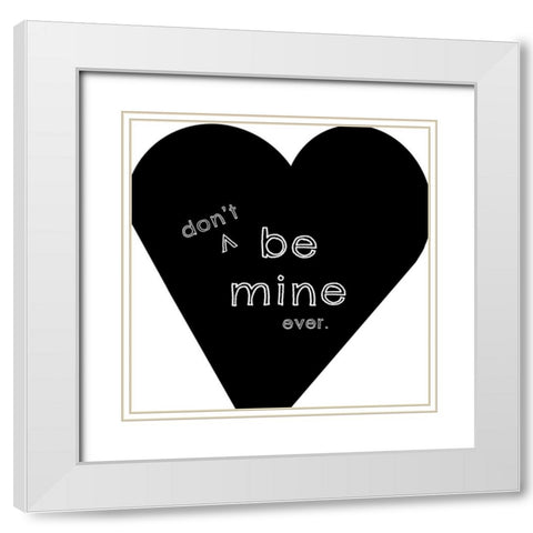 Vale-Nope II White Modern Wood Framed Art Print with Double Matting by Goldberger, Jennifer