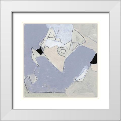 Grey Landscape IV White Modern Wood Framed Art Print with Double Matting by Bellissimo Art