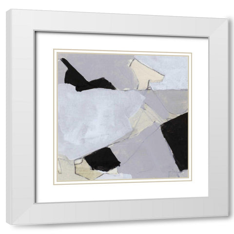 Grey Landscape V White Modern Wood Framed Art Print with Double Matting by Bellissimo Art