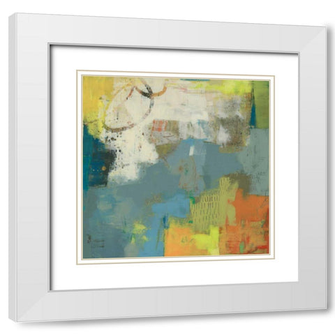 Saorsa I White Modern Wood Framed Art Print with Double Matting by Jachimiec, Sue