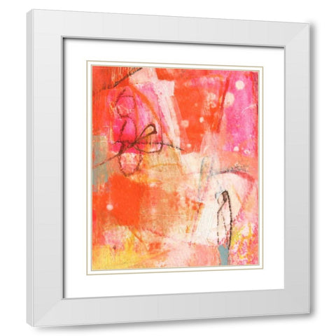Bright One White Modern Wood Framed Art Print with Double Matting by Jachimiec, Sue