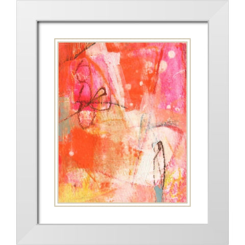 Bright One White Modern Wood Framed Art Print with Double Matting by Jachimiec, Sue