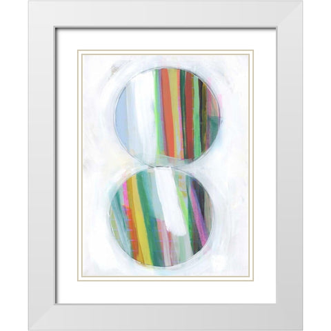 Art in Whites III White Modern Wood Framed Art Print with Double Matting by Bellissimo Art