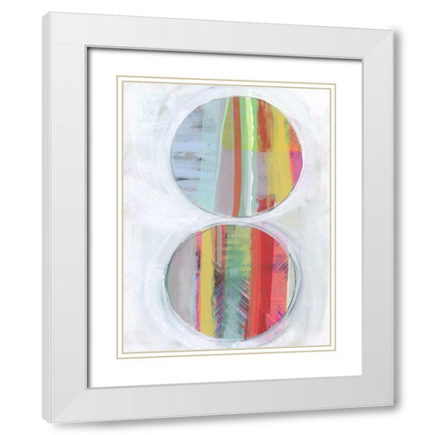 Art in Whites VI White Modern Wood Framed Art Print with Double Matting by Bellissimo Art