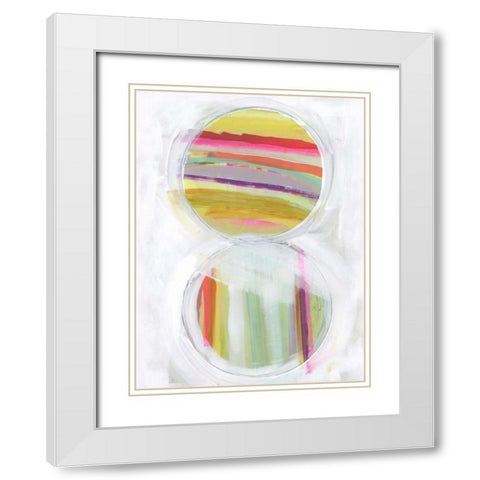 Art in Whites VIII White Modern Wood Framed Art Print with Double Matting by Bellissimo Art