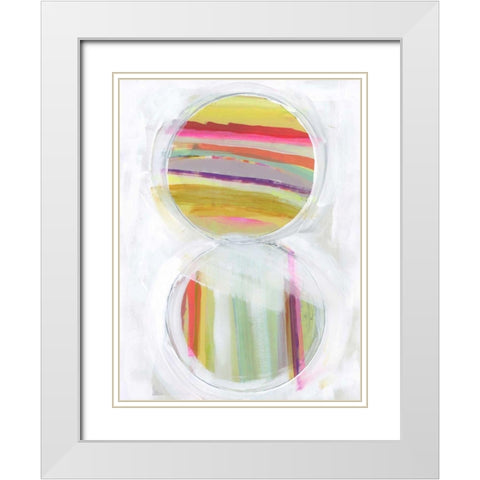 Art in Whites VIII White Modern Wood Framed Art Print with Double Matting by Bellissimo Art