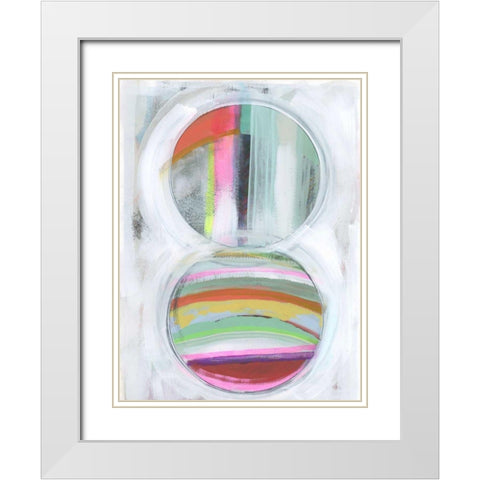 Art in Whites IX White Modern Wood Framed Art Print with Double Matting by Bellissimo Art
