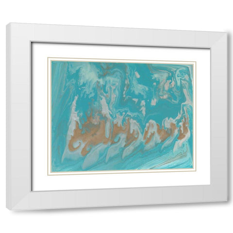 Cirrus III White Modern Wood Framed Art Print with Double Matting by Studio W