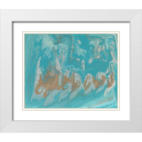 Cirrus III White Modern Wood Framed Art Print with Double Matting by Studio W
