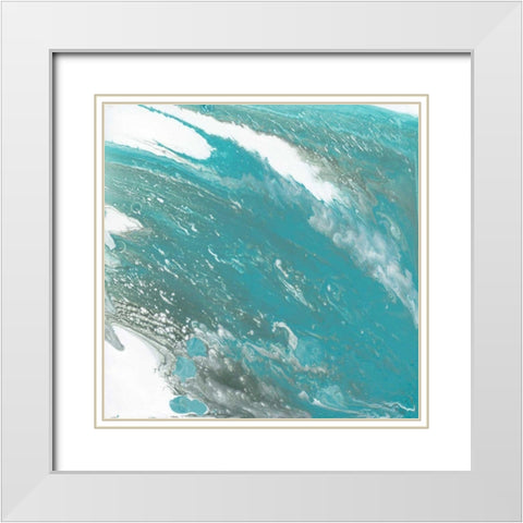 Cirrus IV White Modern Wood Framed Art Print with Double Matting by Studio W