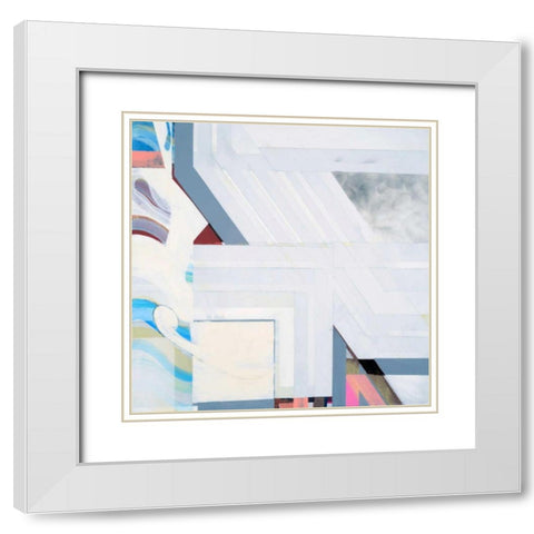 Smoking I White Modern Wood Framed Art Print with Double Matting by Bellissimo Art
