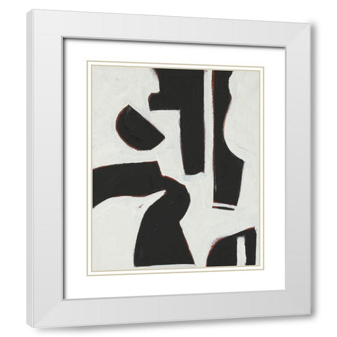 Six String I White Modern Wood Framed Art Print with Double Matting by Delamater, Rob