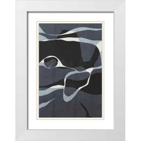 Naiad I White Modern Wood Framed Art Print with Double Matting by Delamater, Rob