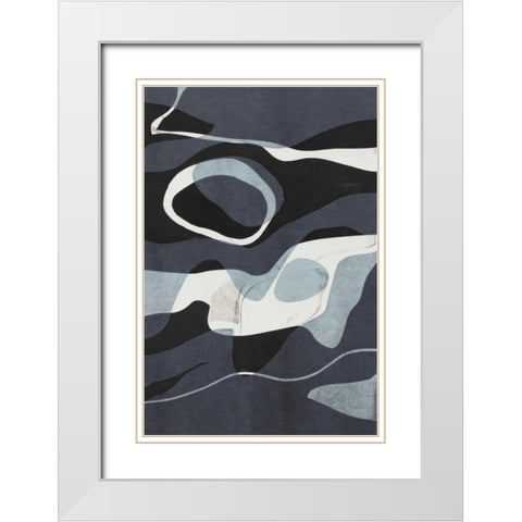 Naiad II White Modern Wood Framed Art Print with Double Matting by Delamater, Rob