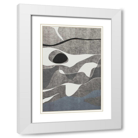 Naiad III White Modern Wood Framed Art Print with Double Matting by Delamater, Rob